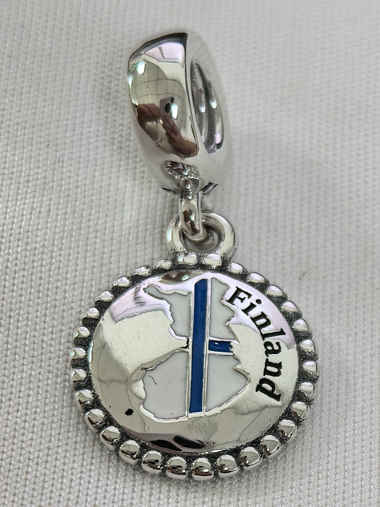 Pandora Finland Exclusive Charm Pendant, S925 Silver Jewelry